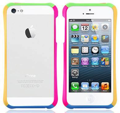 様々な色のiPhone5バンパーケース